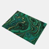 Luxe glam groene kleurrijke abstracte patroon deurmat (Schuin)