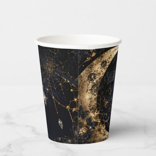 Luxe Glam Halloween Papieren Bekers (Rechts)