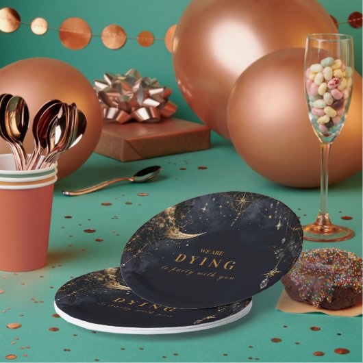 Luxe Glam Halloween Papieren Bordje (Multi)