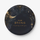 Luxe Glam Halloween Papieren Bordje (Voorkant)