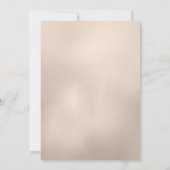 Luxe Glam Koraal Goud Bloemen Pensioen Partij Kaart (Achterkant)