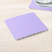 Luxe Glam Lavender Scalloped Square Onderzetter (Gebogen)