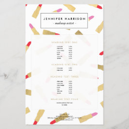 Luxe Glam Lipstick Patroon Visagist Flyer