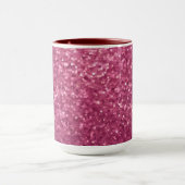 Luxe Glam Pink Glitter Maroon Combo Mok (Midden)