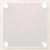 Luxe Glam Red Glitter Onderzetter (Achterkant)