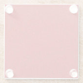 Luxe Glam Red Glitter Onderzetter Glazen Onderzetter (Achterkant)