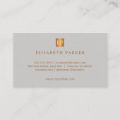 Luxe glam roos goudgrijs marmer make-up artiest visitekaartje (Achterkant)