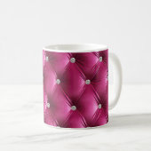 Luxe Glam Roze Nepfluweel Koffiemok (Voorkant rechts)