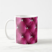 Luxe Glam Roze Nepfluweel Koffiemok (Links)