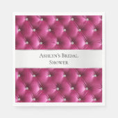 Luxe Glam Roze Nepfluwelen Servet (Voorkant)