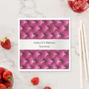 Luxe Glam Roze Nepfluwelen Stof Servet