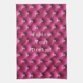 Luxe Glam Roze Nepfluwelen Stof Theedoek (Verticaal)