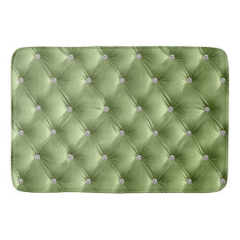 Luxe Glam Sage Green Faux Velvet Badmat