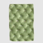 Luxe Glam Sage Green Faux Velvet Golfhanddoek (Voorkant)