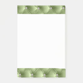 Luxe Glam Sage Green Faux Velvet Post-it® Notes