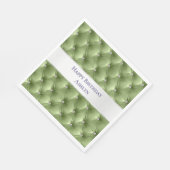 Luxe Glam Salie Groene Nepfluwelen Stof Servet (Hoek)