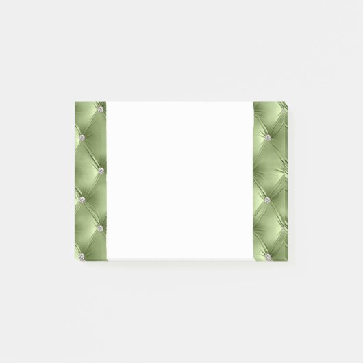 Luxe Glam Soft Sage Green Faux Velvet Post-it® Notes (Voorkant)