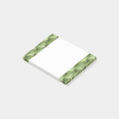 Luxe Glam Soft Sage Green Faux Velvet Post-it® Notes (Schuin)