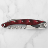 Luxe Glam Warm Gold Faux Velvet Kerstmis Kurkentrekker (Achterkant)