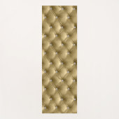 Luxe Glam Warm Gold Faux Velvet Yogamat (Voorkant)
