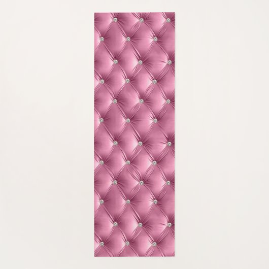 Luxe Glam Warm Gold Faux Velvet Yogamat (Achterkant)