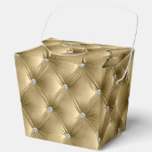 Luxe Glam Warm Goud Nep Velvet Bedankdoosjes (Voorkant)