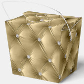 Luxe Glam Warm Goud Nep Velvet Bedankdoosjes (Achterkant)