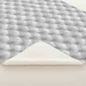 Luxe Glam Zacht Grijs Faux Velvet Sherpa Deken (3/4)