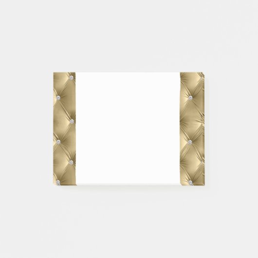 Luxe Glam Zacht Warm Goud Faux Velvet Post-it® Notes (Voorkant)