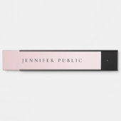 Luxe Glamorous Rose Gold Modern Elegant Template Deurbordje (Voorkant)