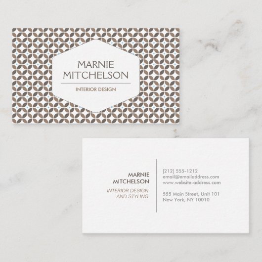 LUXE  GLAMOUR VISITEKAARTJE (Voorkant / Achterkant)