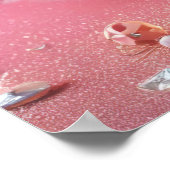 luxe glamour zomer romantisch dessert poster (Hoek)