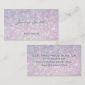 Luxe glamourese moderne elegante bokeh visitekaartje (Voorkant / Achterkant)