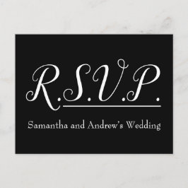 Luxe, glamoureuze "R.S.V.P." Briefkaart
