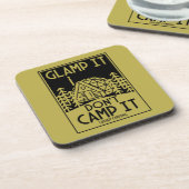 Luxe glamping bier onderzetter (Linkerzijde)