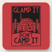 Luxe glamping bier onderzetter (Voorkant)