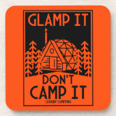 Luxe glamping bier onderzetter (Voorkant)