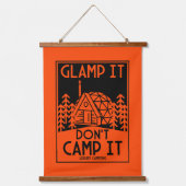 Luxe glamping hangend wandkleed (Voorkant)