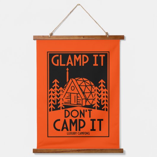 Luxe glamping hangend wandkleed (Voorkant)