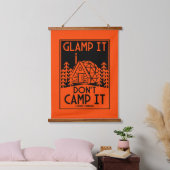 Luxe glamping hangend wandkleed (Slaapkamer)