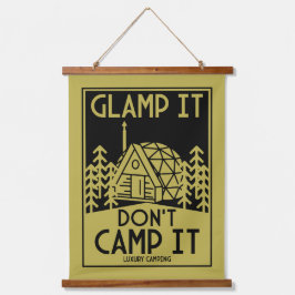 Luxe glamping hangend wandkleed