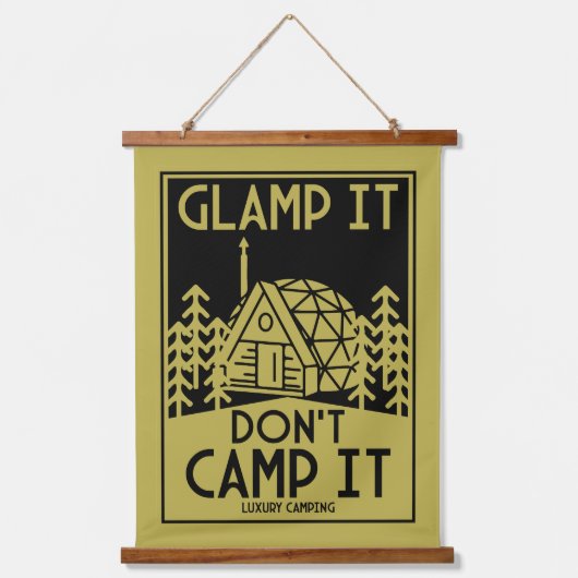 Luxe glamping hangend wandkleed (Voorkant)