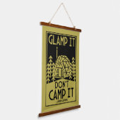 Luxe glamping hangend wandkleed (Gebogen)