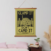 Luxe glamping hangend wandkleed (Slaapkamer)