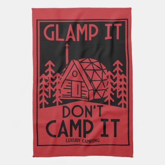 Luxe glamping theedoek (Verticaal)