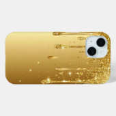 Luxe Glans Goud Glitter Drup Cadeau voor haar Case-Mate iPhone Case (Achterkant (horizontaal))