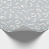 Luxe Glanzende abstracte Patroon bruiloft Cadeaupapier (Hoek)