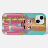 Luxe glanzende roze notenkraker Traditioneel Blauw Case-Mate iPhone Case (Achterkant (horizontaal))