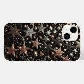 Luxe glanzende sterren telefoonhoesje - Roze goud Case-Mate iPhone Case (Achterkant (horizontaal))