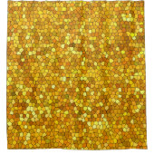 Luxe Glas in lood Gold Douchegordijn (Voorkant)